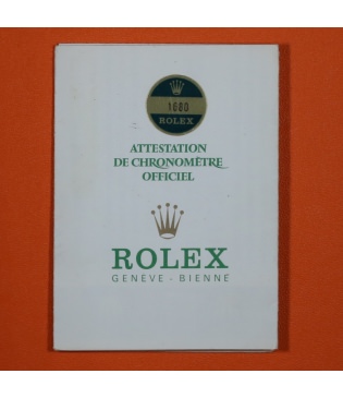 Rolex Garantía Submariner 1680 Punched 1977