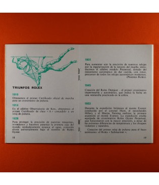 Rolex 1807 Garantía Day-Date Oro Punched 1974