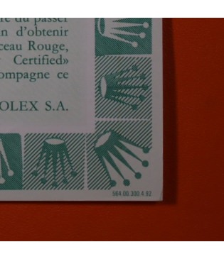 Rolex Explorer II Garantía Punched ref 16570 de 1991