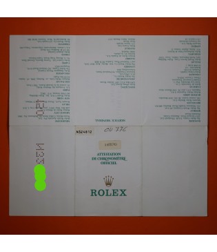 Rolex Explorer II Garantía Punched ref 16570 de 1991