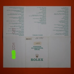 Rolex Explorer II Garantía Punched ref 16570 de 1991