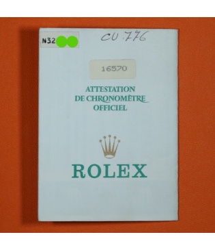 Rolex Explorer II Garantía Punched ref 16570 de 1991