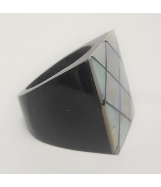 Sortija Madera y Nacar