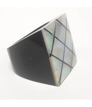 Sortija Madera y Nacar