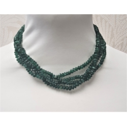 Collar bisuteria piedras verdes