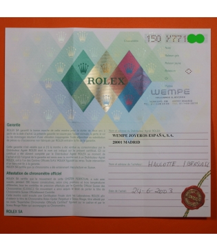 Rolex Yachmaster Garantia Papeles ref 16622 2002